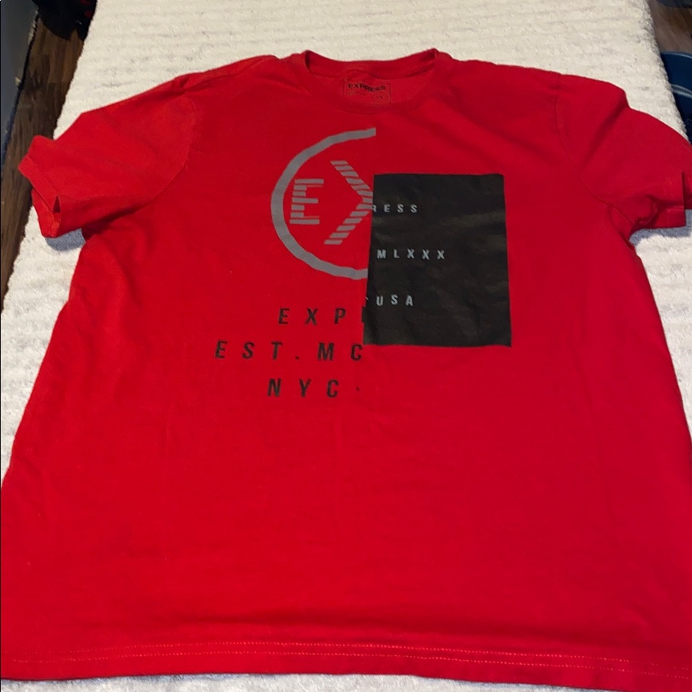 Express Vibrant Red Graphic Tee